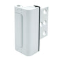 White Heavy-Duty Hotel Style Security Door Lock - Childproof Door Reinforcement Latch for Home Safety