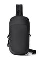 Black Minimalist Anti-Theft Sling Bag for Men & Women - Water-Resistant Crossbody Chest Pack, Fits 9.7-inch Tablet