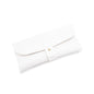 3-Piece White Chic & Sleek PU Leather Soft Eyeglass Case - Protective Pouch for Sunglasses & Reading Glasses