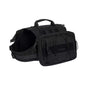 Black Durable Dog Saddle Bag Harness for Outdoor Adventures