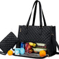 Black Insulated Lunch Bag and Laptop Cooler - Perfect for Keeping Food Fresh