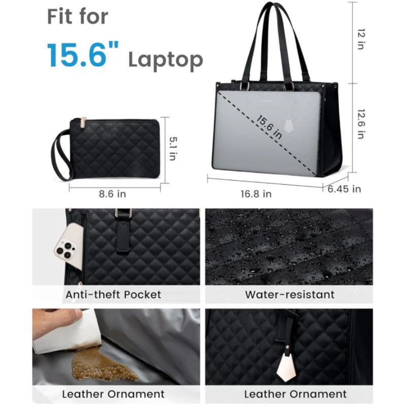 Brown Insulated Lunch Bag and Laptop Cooler - Perfect for Keeping Food Fresh