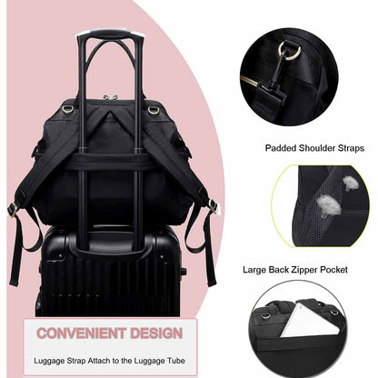 Pink Large Capacity Waterproof Baby Diaper Bag with Anti-Theft Pocket - Mommy Bag for Children's Folding Stroller Storage