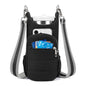 Black Women's Crossbody Water Bottle Bag-Perfect for Hiking and Cycling
