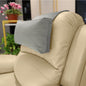 Grey New Fashion Velvet Recliner Headrest with Anti-Slip Base - Adjustable Neck Support Car Pillow