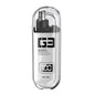White Painless Electric Nose & Ear Hair Trimmer - USB-C Rechargeable Grooming Tool with LED Battery Display for Men and Women