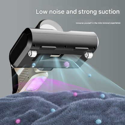 Khaki High-Power Wireless UV Sterilization Mite Removal Vacuum Cleaner - Powerful Suction and Deep Cleaning for Home Use