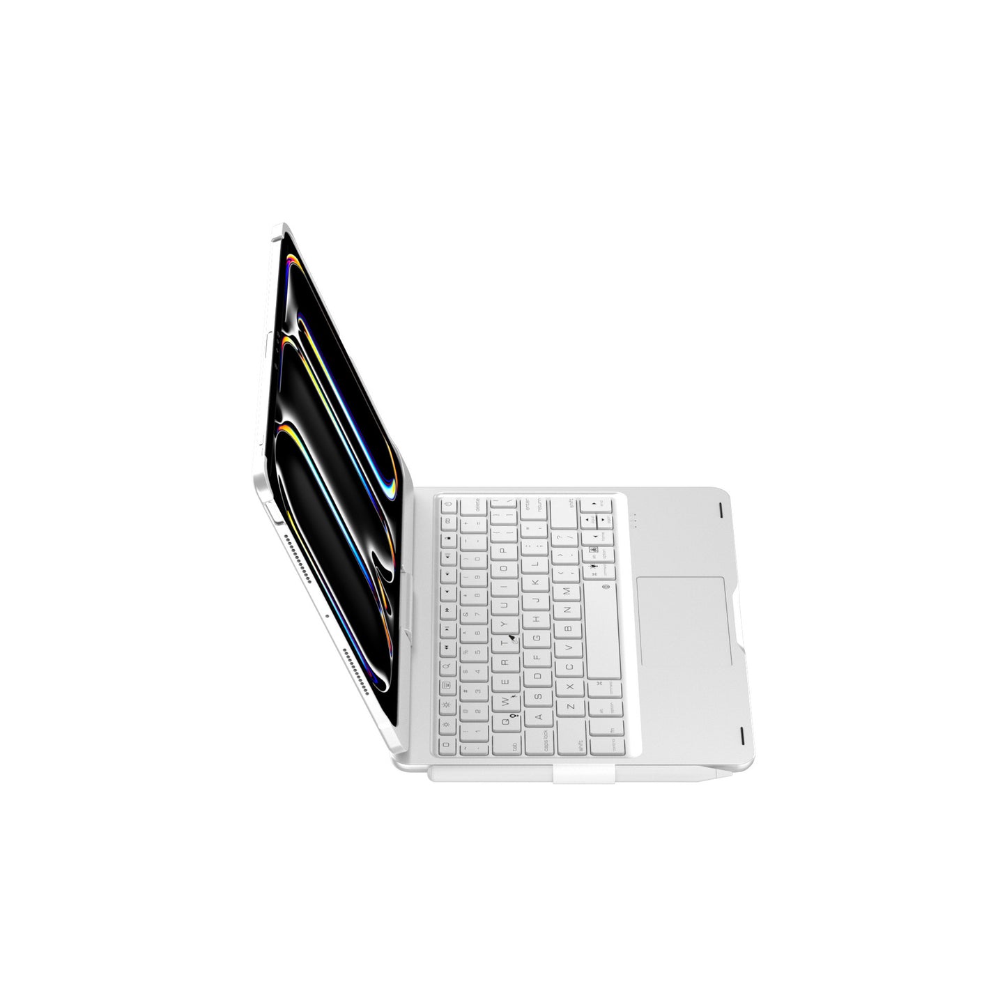 Silver Magic Keyboard Case for ipad Air6/Air7 11-inch, Bluetooth Keyboard with RGB Backlight & Precision Trackpad