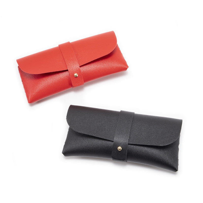 3-Piece Yellow Chic & Sleek PU Leather Soft Eyeglass Case - Protective Pouch for Sunglasses & Reading Glasses