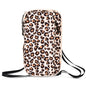 Leopard print RFID Blocking Travel Wallet - Multi-functional Large Capacity Passport Holder & Card Organizer with Adjustable Strap for Men & Women