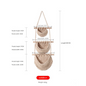 Three-layer cotton rope style Bohemian Hanging Fruit Basket – Wall-Mounted Woven Storage Net Pocket for Kitchen & Home Decor