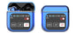 TWS Bluetooth Earbuds with 1.9 HD Touch Screen Case - ANC/ENC Noise Reduction(Blue)"