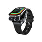 Smartwatch with Built-in TWS Earbuds & Silicone Sleeve - 2.01 HD Screen  Health Monitoring Bluetooth Calls & Music(Gray rubber)"