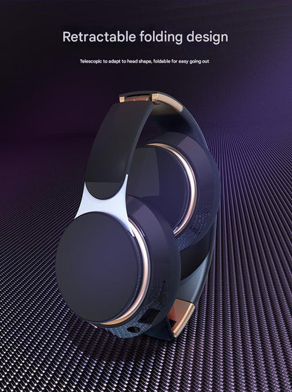 Wireless Bluetooth 5.0 Over-Ear Headphones - HIFI Deep Bass, Foldable Design, 10Hr Playtime(red)