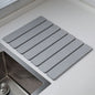 Folding Diatomaceous Earth Countertop Drain Mat - Quick Dry, Non-Slip & Easy Clean Absorbent Pad(light grey)