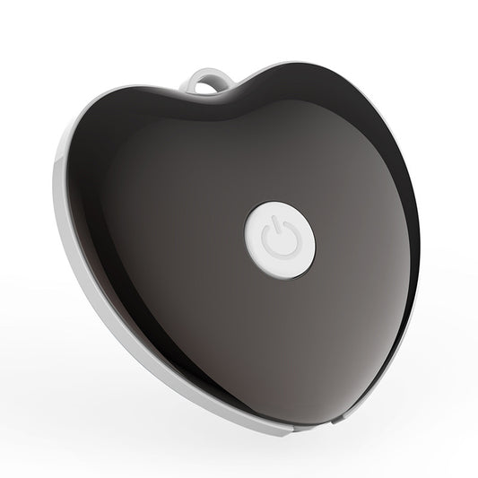 Heart-Shaped Handheld Sleep Aid Device - CES Microcurrent Instrument for Stress Relief & Deep Sleep(Black)