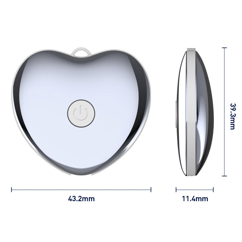 Heart-Shaped Handheld Sleep Aid Device - CES Microcurrent Instrument for Stress Relief & Deep Sleep(Black)