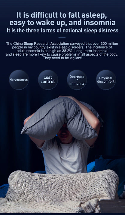Heart-Shaped Handheld Sleep Aid Device - CES Microcurrent Instrument for Stress Relief & Deep Sleep(Black)