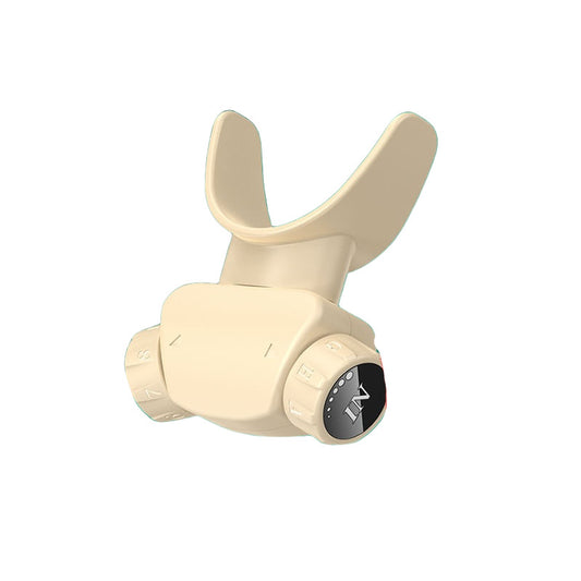 Smart Respiratory Muscle Trainer - App-Guided Breathing Exercise Device with Adjustable Resistance(white)