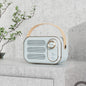 Portable Retro Bluetooth 5.0 Speaker - HIFI Sound, Multi-Function with TF Card, USB & AUX Input(Blue)