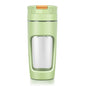 Large 600ML Portable Blender - USB-C Rechargeable Smoothie Maker with 4 Stainless Steel Blades(green)