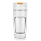 Large 600ML Portable Blender - USB-C Rechargeable Smoothie Maker with 4 Stainless Steel Blades(white)