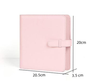 PU Leather Instant Photo Album - Holds 288 Photos, Compatible with Instax Square & Mini Films(pink)