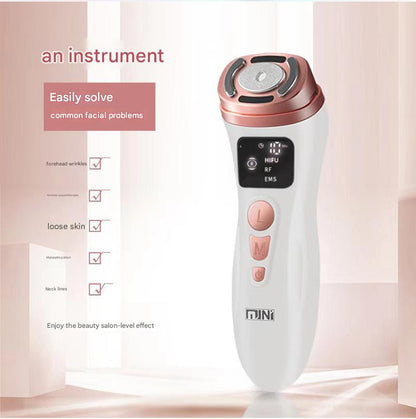3-in-1 Facial Firming & Anti-Wrinkle Device with HIFU, RF & EMS Technology(black)