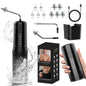 Rechargeable 2-in-1 Electric Ear & Nasal Cleaner Kit - IPX7 Waterproof, 4 Pressure Modes, Safe-Spray Nozzles(black)