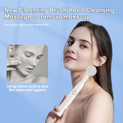 3-in-1 Full Multifunction Sonic Electric Toothbrush with Facial Brush & Massager Kit(White)