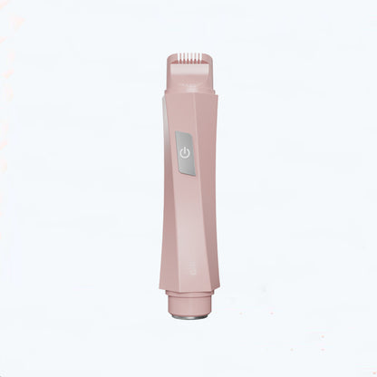 2-in-1 Women's Electric Body Shaver & Facial Trimmer - IPX7 Waterproof, Dual Head with Ceramic Blades, USB Rechargeable(Pink)