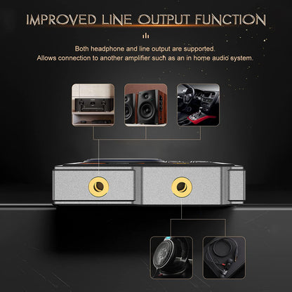 Portable Hi-Res Digital Audio Player - DSD, Dual DAC, Bluetooth 5.0, Expandable Storage(BLACK 16GB + 16GB)