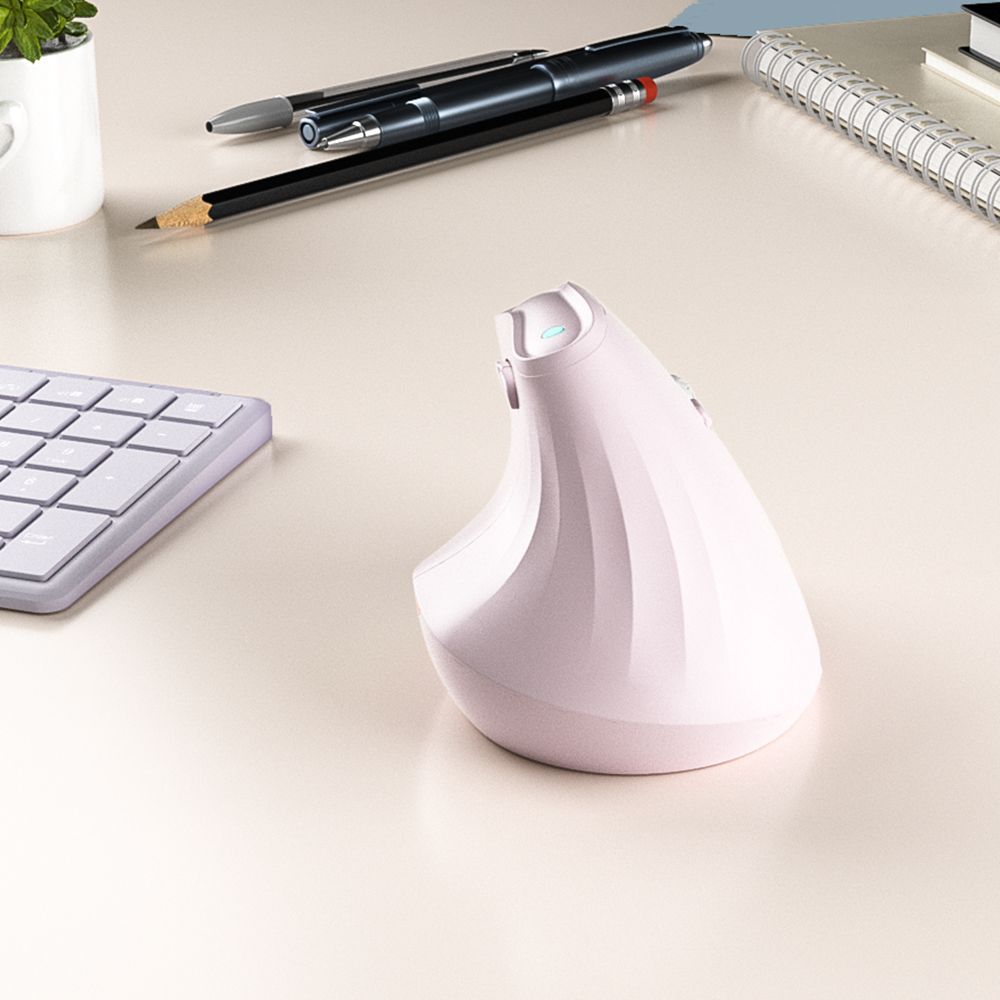 Ergonomic Vertical Mouse - Multi-Device Bluetooth5.0 & 2.4G Wireless, Adjustable DPI, Silent Click(blue)