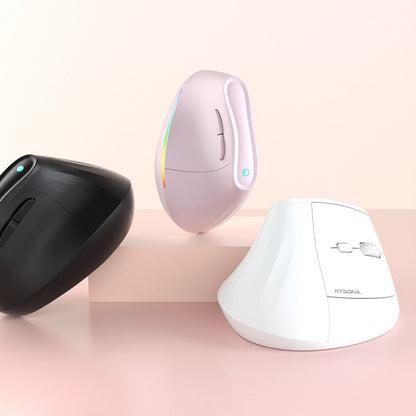 Ergonomic Vertical Mouse - Multi-Device Bluetooth5.0 & 2.4G Wireless, Adjustable DPI, Silent Click(blue)