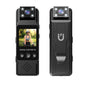 Mini Body Camera with 180 Rotatable Lens, Night Vision & Motion Detection - 1.3 Screen 1200mAh Battery(black+64G)"