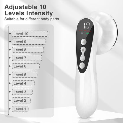 Advanced Multi-Technology Body Contouring Device - 5-in-1 Skin Firming, Muscle Toning & Rejuvenation Tool(White)