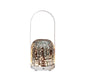 Portable Christmas LED Lantern - Dimmable, 3 Color Temps, 5200mAh Battery & Memory Function(Silver)