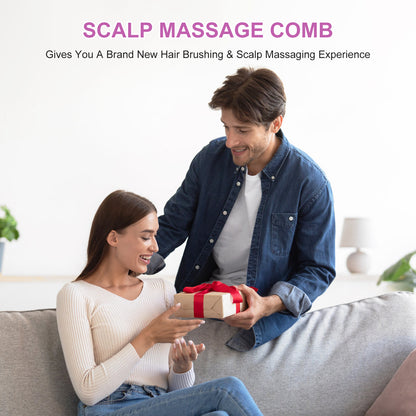 Electric Scalp Massager & Essential Oil Applicator Brush - 360 Kneading, 3 Modes, USB-C Rechargeable(black)