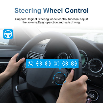 Universal 9-Inch Android Car Stereo GPS Navigator - QLED HD Touchscreen, 2GB RAM 32GB ROM, WiFi, Bluetooth 5.4, CarPlay & Mirror Link(black 9 inches)