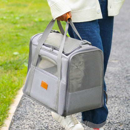 Foldable Soft-Sided Pet Carrier for Travel - Fits Cats & Small Dogs Under 6kg, with Removable Plush Bed & Shoulder Strap(pink)