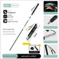Ultralight Carbon Fiber Foldable Trail Running & Hiking Pole(blue  Recommended height range 165-175cm)