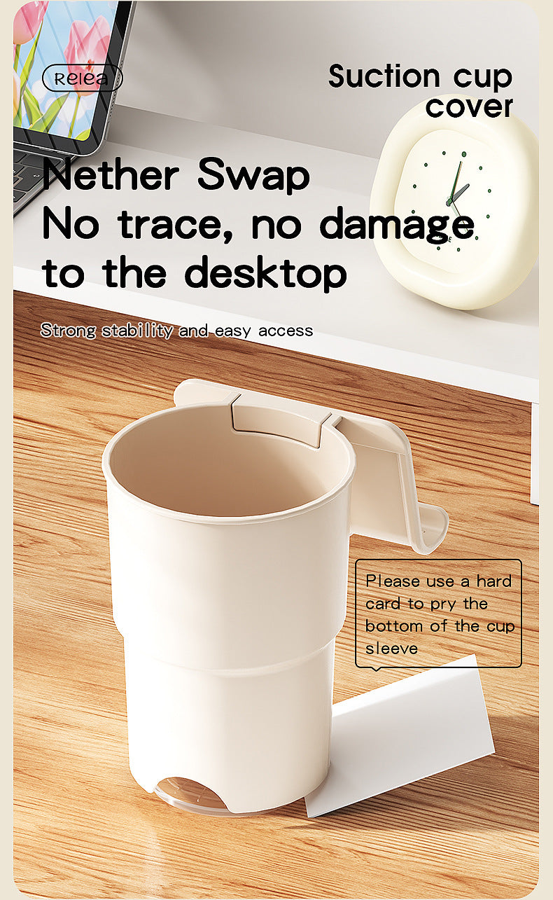 Multi-Purpose Anti-Spill Cup Holder with Suction Base & Detachable Phone Stand(green)