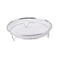 Silver 3-Pack Stackable Air fryer Racks - Food Grade Stainless Steel Multi-Layer Dehydrator & Crisper Tray Accessory