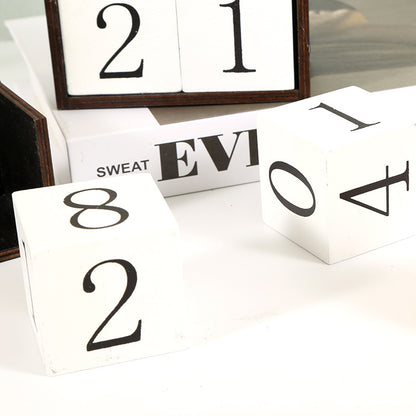 Orange Pumpkin Shape Festive Halloween Countdown Blocks - Reusable Wooden Perpetual Calendar for Desk Decor