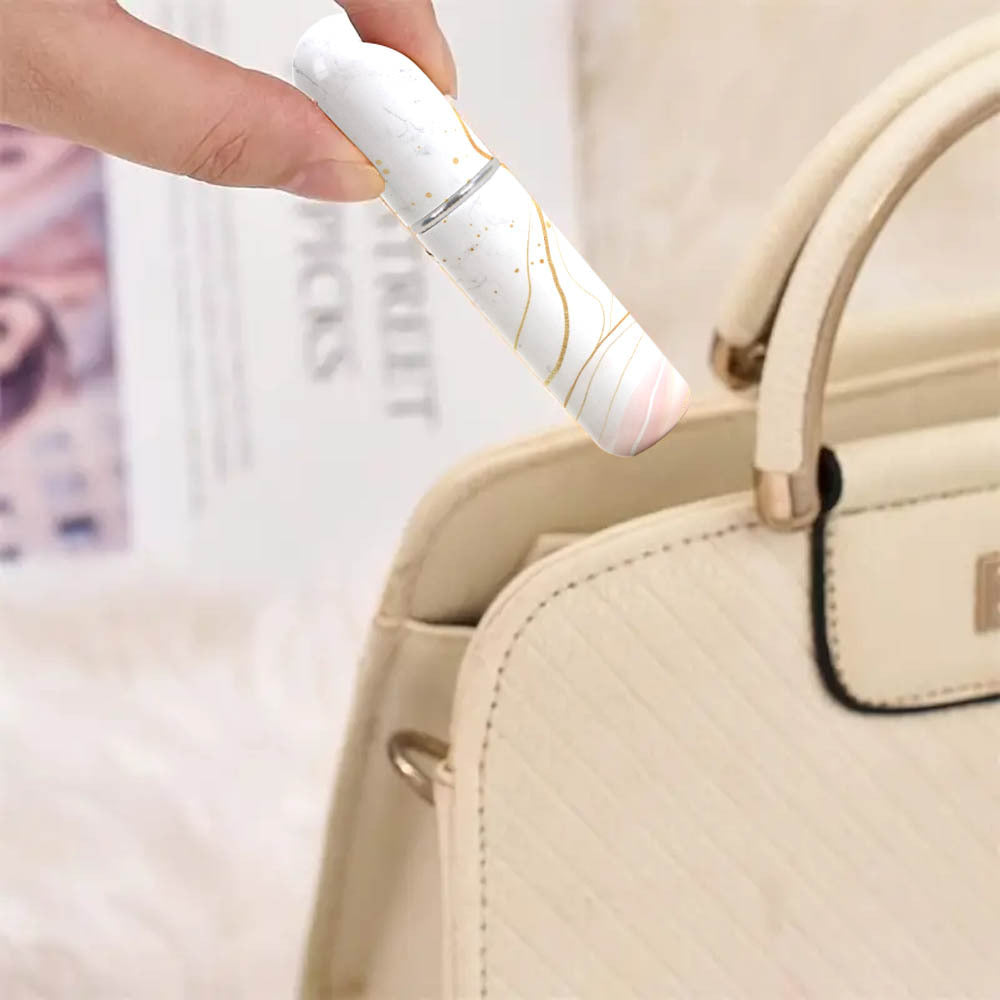 Light Green Chic Marble Travel Perfume Atomizer Set (3-Pack) - 5ml Leakproof Bottom-Fill Spray Bottles