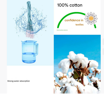 Blue Chic Striped 100% Cotton Beach Towel with Tassels - Extra Large & Absorbent (180x90cm)