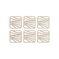 6 pieces of double-layer bowl and dish anti slip square insulation pads (without bracket)