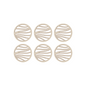 6 pieces of double-layer bowl and dish anti slip circular insulation pad (without bracket)