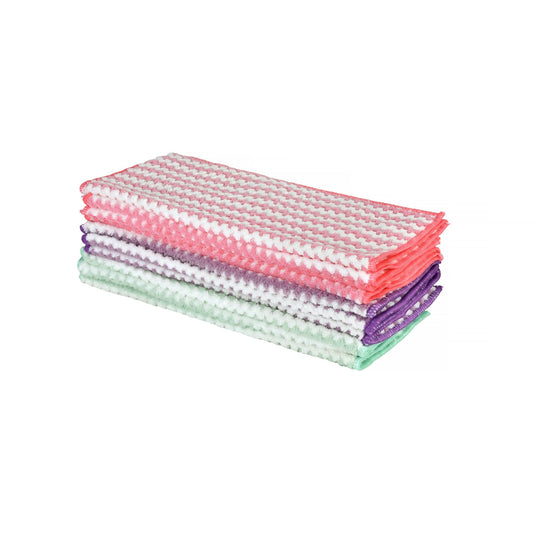 10 Pcs Super Absorbent Reusable Microfibre Cleaning Cloths 30 x 30 cm