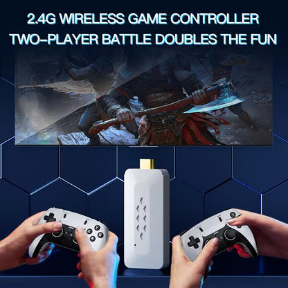 M22 Game Stick 4K 64GB 30000+ Games 52 Simulators EMUIELEC System 2.4G Wireless Retro Classic Video Gaming Consoles